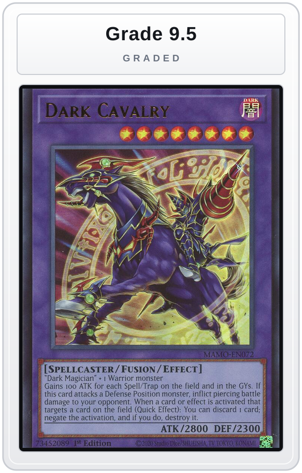Graded - Dark Cavalry — Grade 9.5 graded overlay