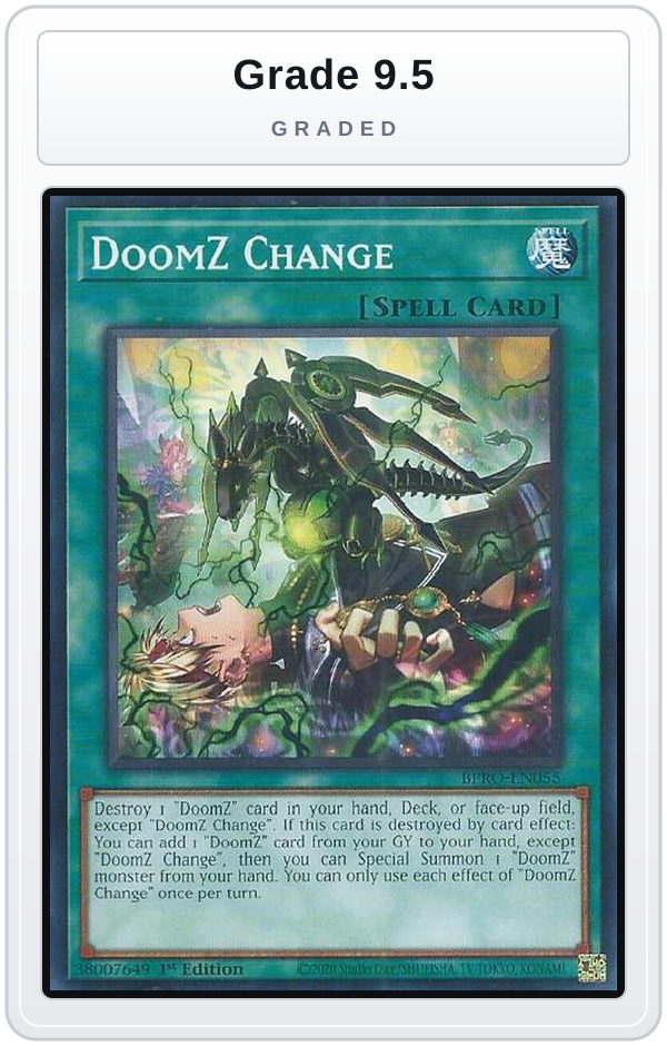 Graded - DoomZ Change — Grade 9.5 graded overlay