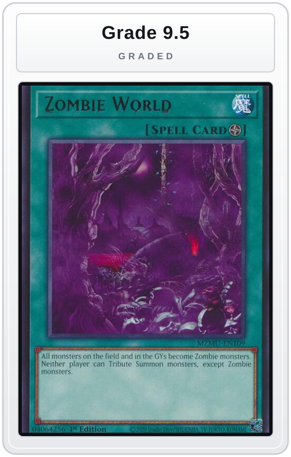 Graded - Zombie World — Grade 9.5 graded overlay