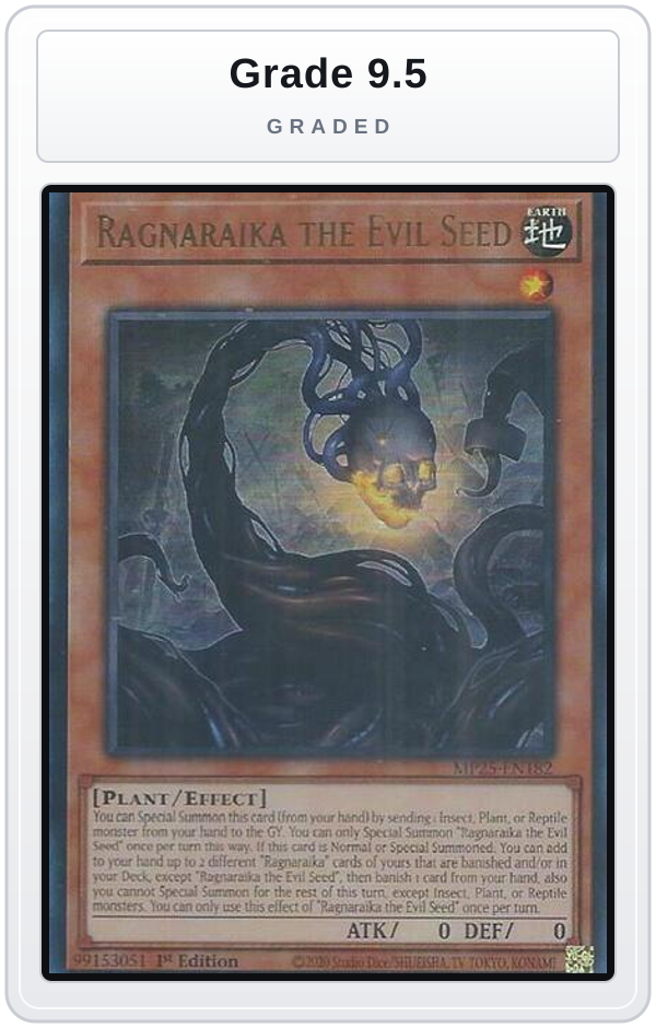 Graded - Ragnaraika the Evil Seed — Grade 9.5 graded overlay