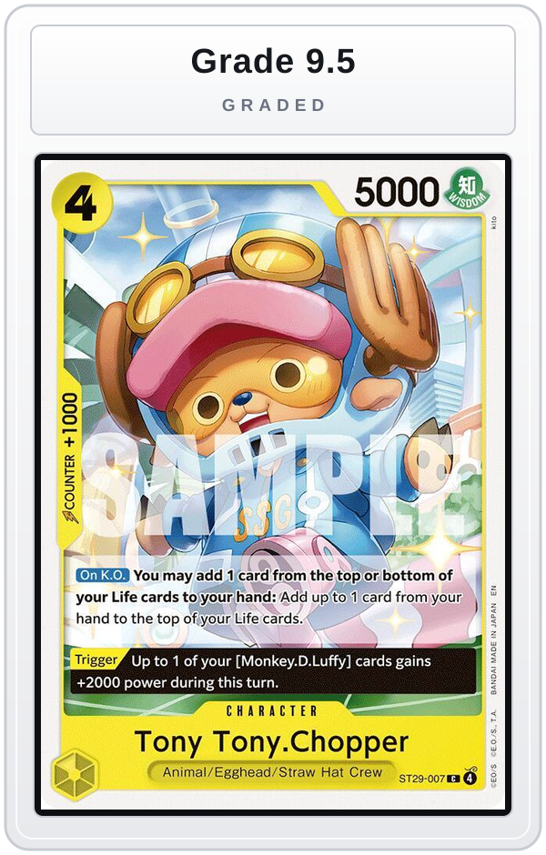 Graded - Tony Tony.Chopper — Grade 9.5 graded overlay