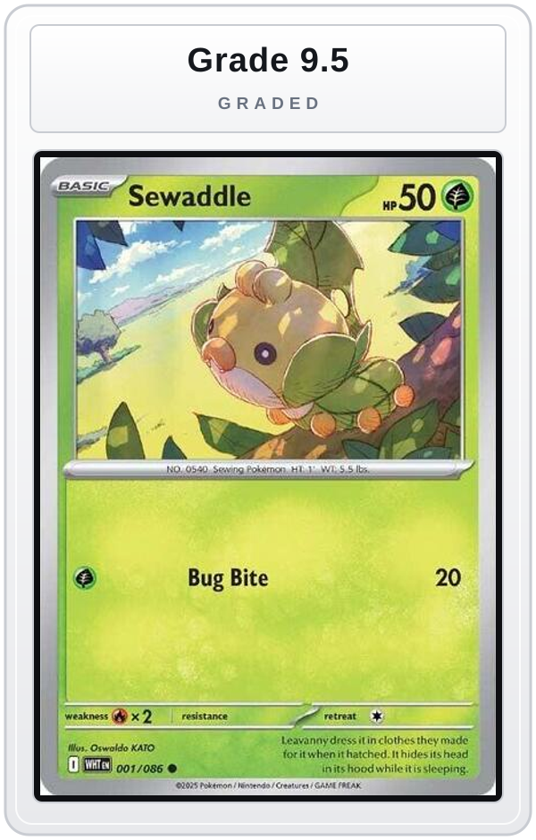 Graded - Sewaddle — Grade 9.5 graded overlay
