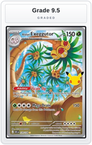 Graded - Alolan Exeggutor - 129/128 — Grade 9.5 graded overlay