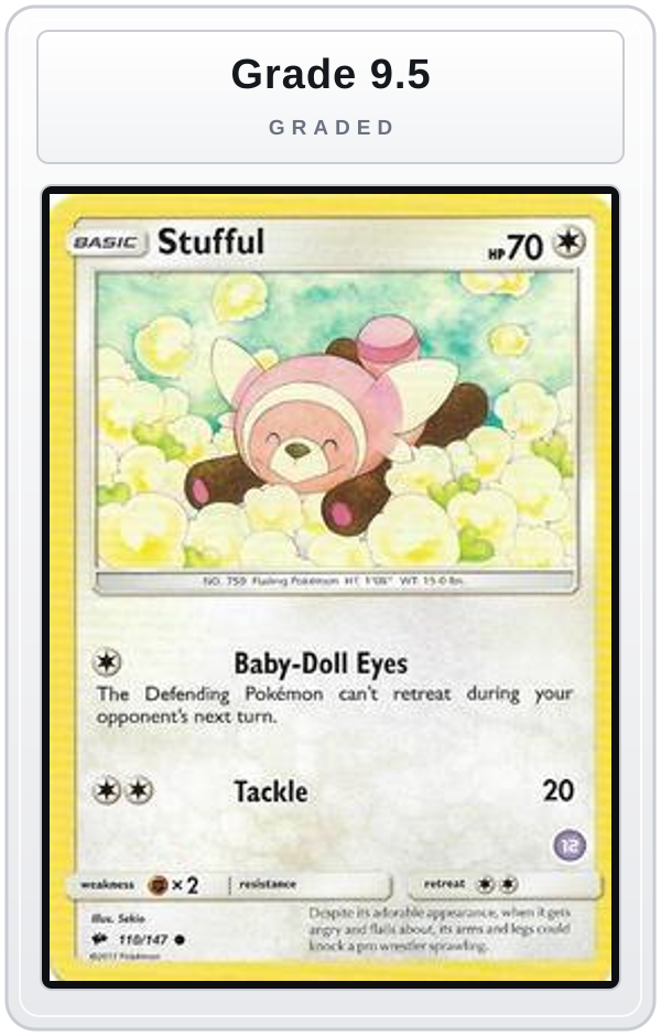 Graded - Stufful (12) — Grade 9.5 graded overlay