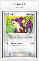 Graded - Rattata — Grade 9.5 graded overlay