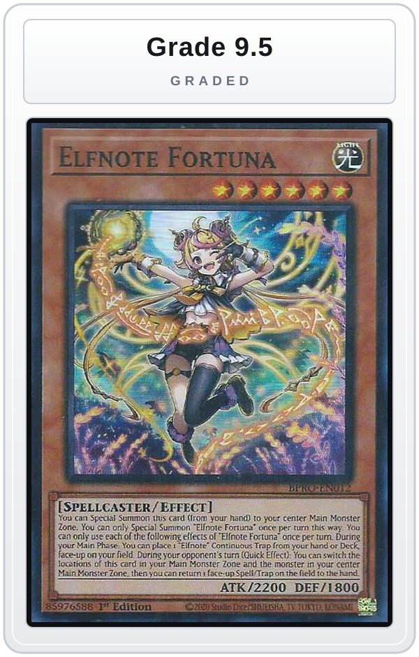 Graded - Elfnote Fortuna — Grade 9.5 graded overlay