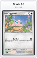 Graded - Jigglypuff — Grade 9.5 graded overlay