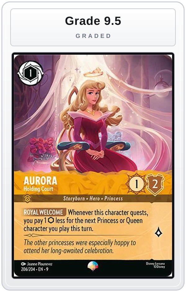 Graded - Aurora - Holding Court (Epic) — Grade 9.5 graded overlay