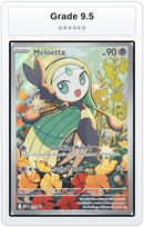 Graded - Meloetta - 026 — Grade 9.5 graded overlay