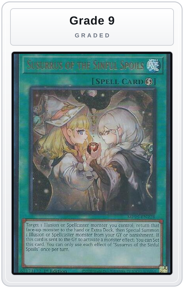 Graded - Susurrus of the Sinful Spoils — Grade 9 graded overlay