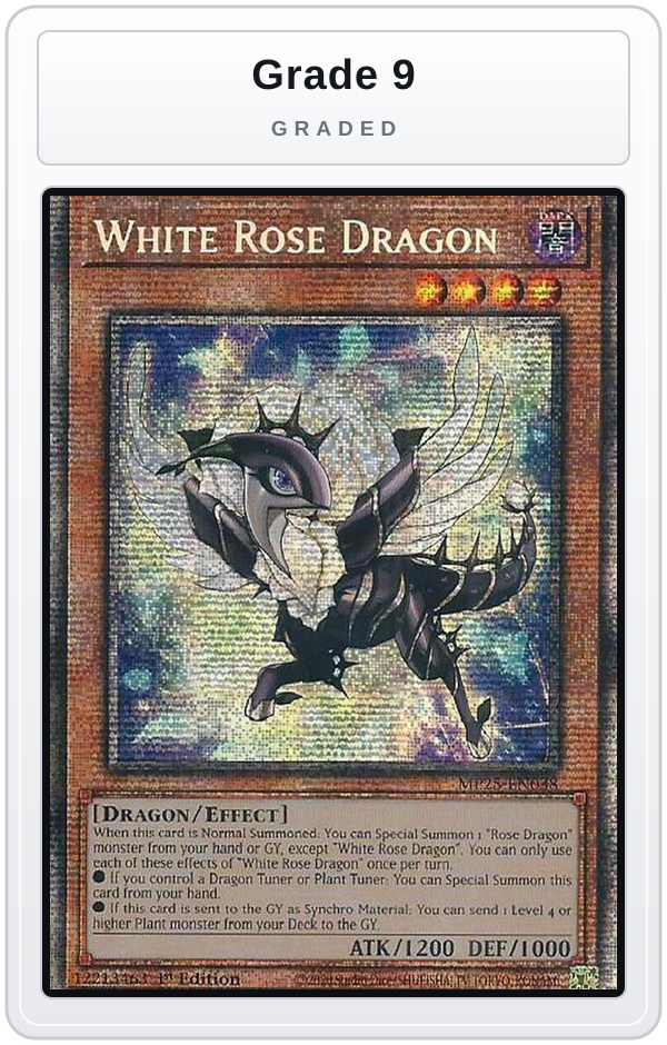 Graded - White Rose Dragon — Grade 9 graded overlay