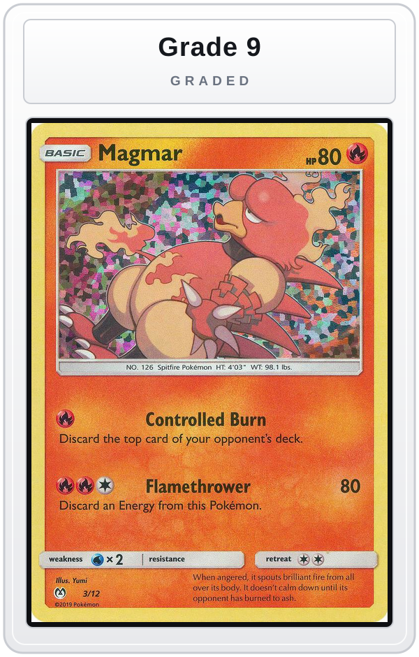 Graded - Magmar - 3/12 — Grade 9 graded overlay