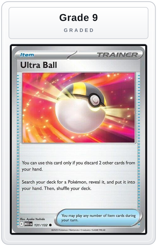 Graded - Ultra Ball — Grade 9 graded overlay