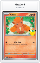 Graded - Vulpix — Grade 9 graded overlay