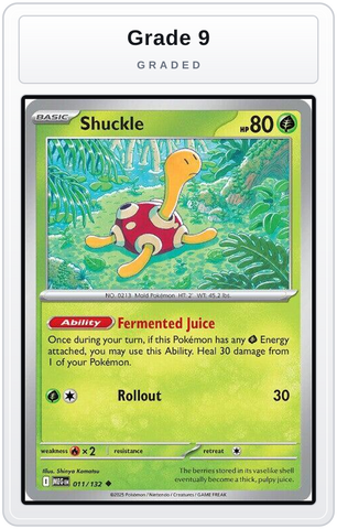 Graded - Shuckle - 011/132 — Grade 9 graded overlay