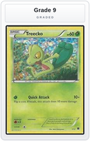 Graded - Treecko - 1/12 — Grade 9 graded overlay