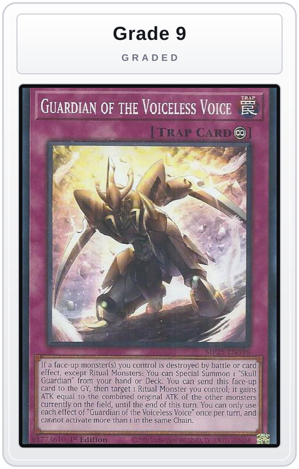 Graded - Guardian of the Voiceless Voice — Grade 9 graded overlay