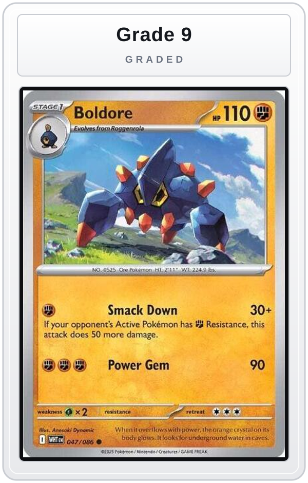 Graded - Boldore — Grade 9 graded overlay