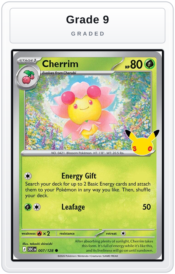 Graded - Cherrim — Grade 9 graded overlay