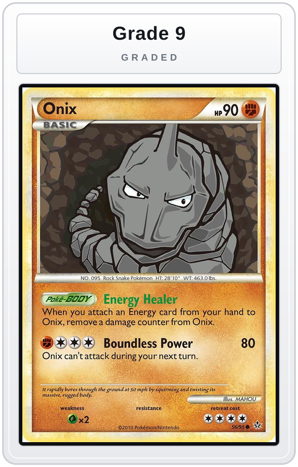 Graded - Onix (56) — Grade 9 graded overlay