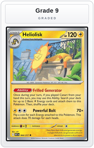 Graded - Heliolisk - 064/217 — Grade 9 graded overlay