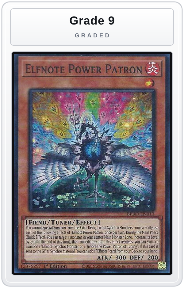 Graded - Elfnote Power Patron — Grade 9 graded overlay