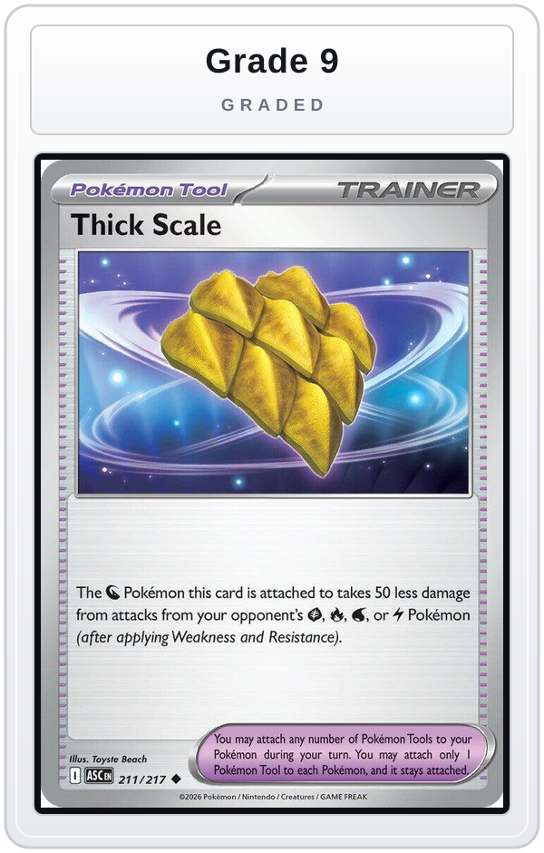 Graded - Thick Scale — Grade 9 graded overlay