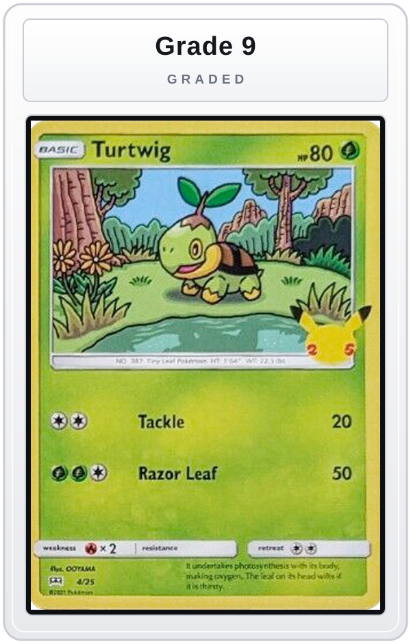 Graded - Turtwig - 4/25 — Grade 9 graded overlay