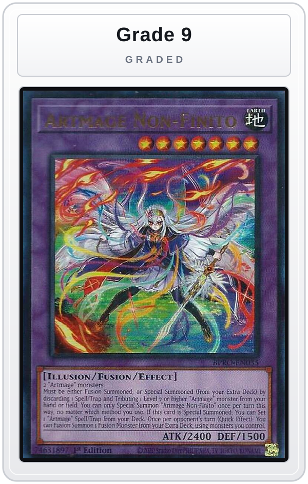 Graded - Artmage Non-Finito — Grade 9 graded overlay