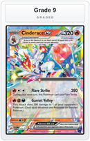 Graded - Cinderace ex — Grade 9 graded overlay