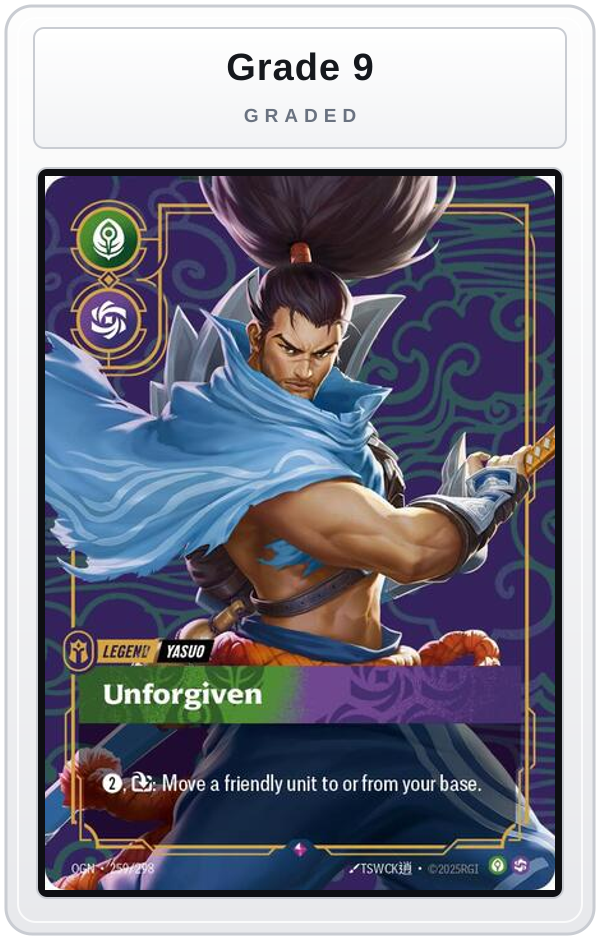 Graded - Yasuo - Unforgiven — Grade 9 graded overlay