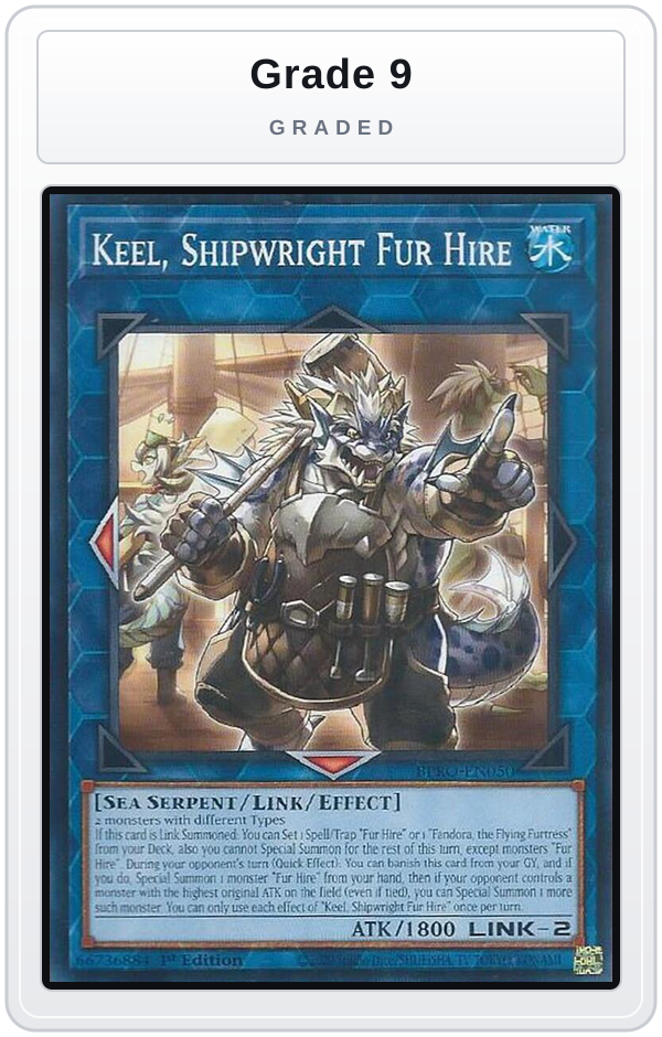 Graded - Keel, Shipwright Fur Hire — Grade 9 graded overlay
