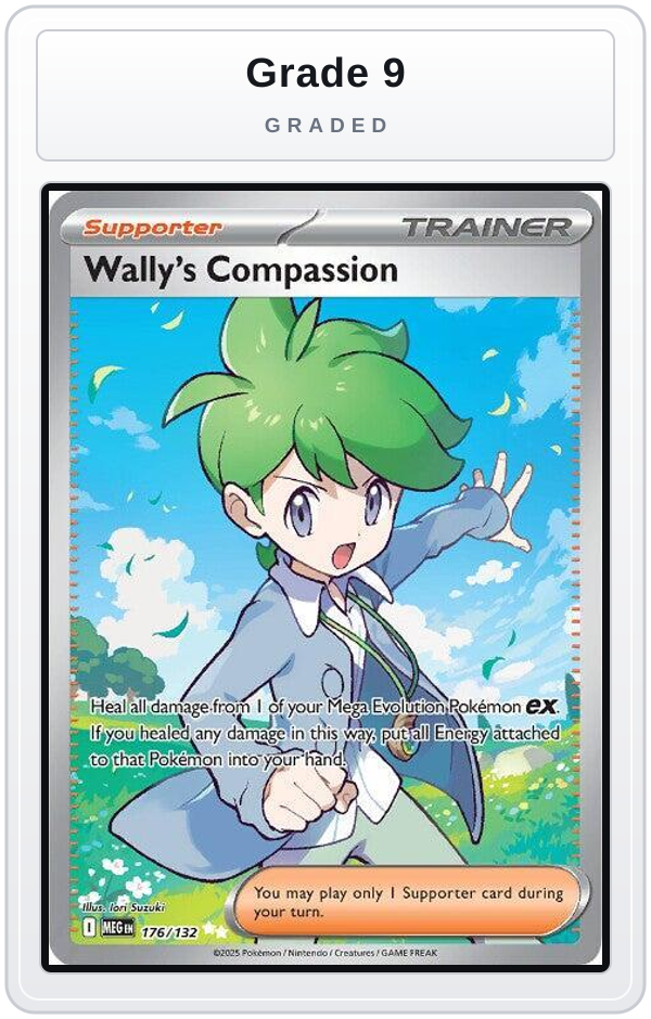 Graded - Wally's Compassion - 176/132 — Grade 9 graded overlay
