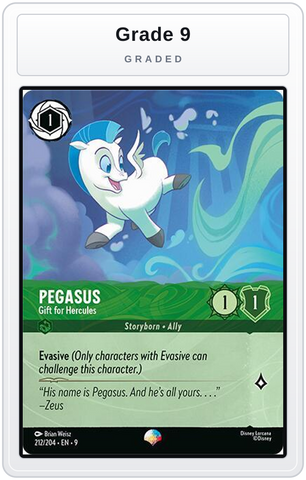 Graded - Pegasus - Gift for Hercules (Epic) — Grade 9 graded overlay