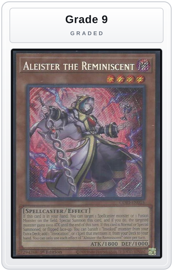 Graded - Aleister the Reminiscent — Grade 9 graded overlay