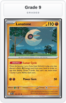 Graded - Lunatone — Grade 9 graded overlay