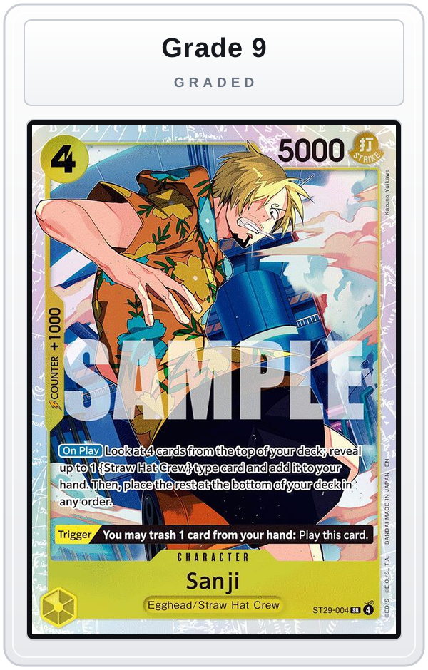 Graded - Sanji — Grade 9 graded overlay