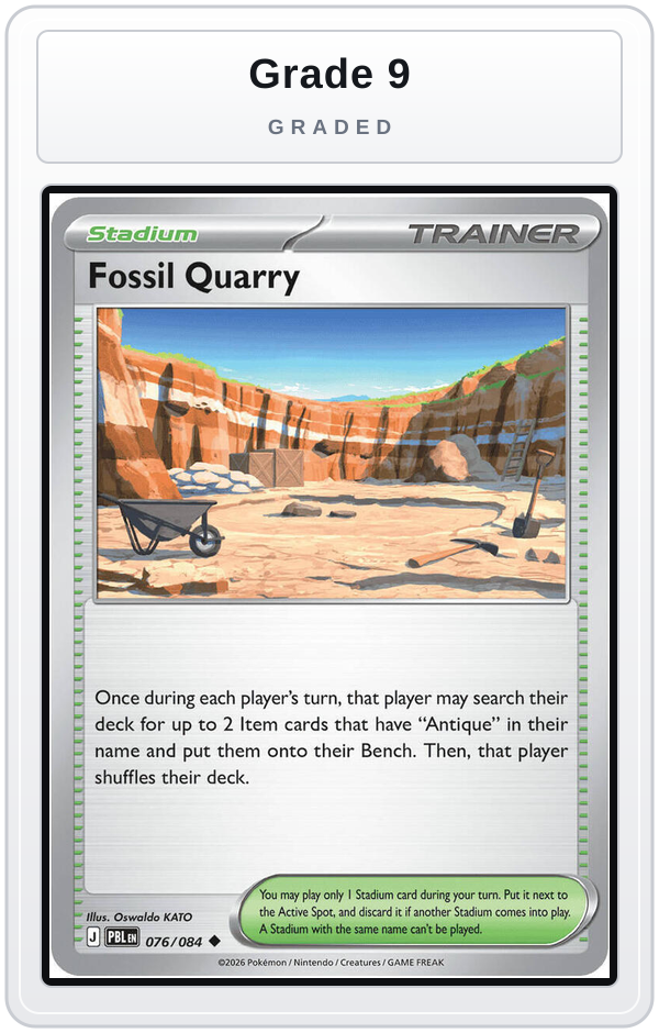 Graded - Fossil Quarry — Grade 9 graded overlay