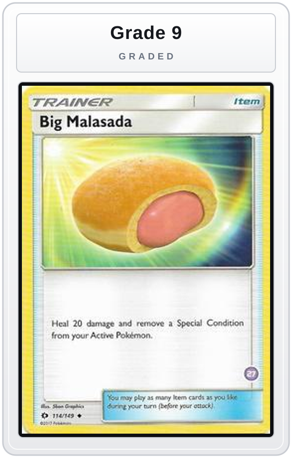 Graded - Big Malasada (27) — Grade 9 graded overlay