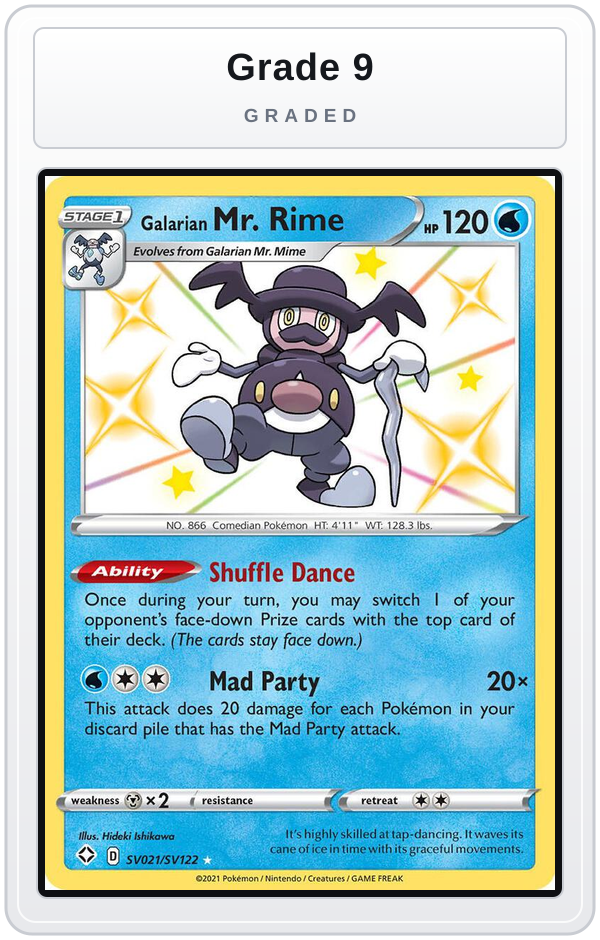 Graded - Galarian Mr. Rime — Grade 9 graded overlay