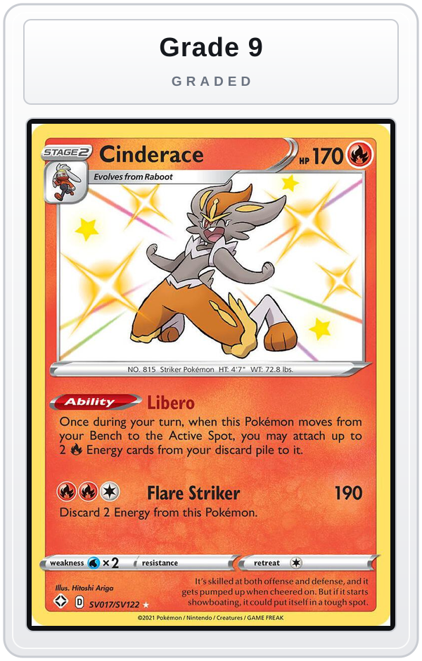 Graded - Cinderace — Grade 9 graded overlay