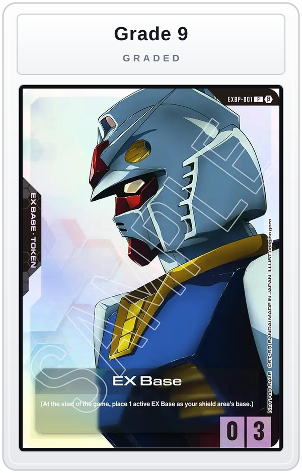 Graded - EX Base (EXBP-001) (Edition Beta Early Trial Event) — Grade 9 graded overlay