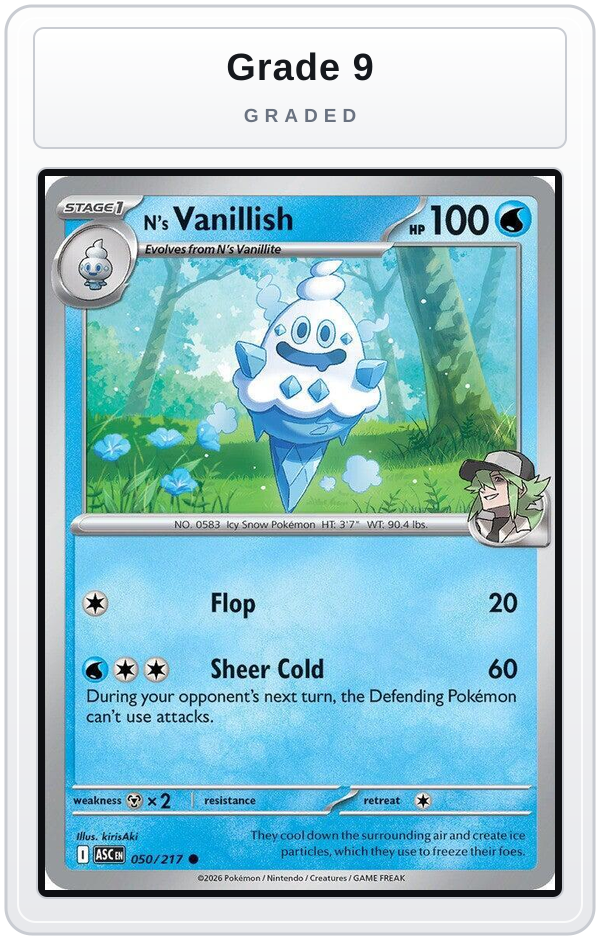 Graded - N's Vanillish — Grade 9 graded overlay