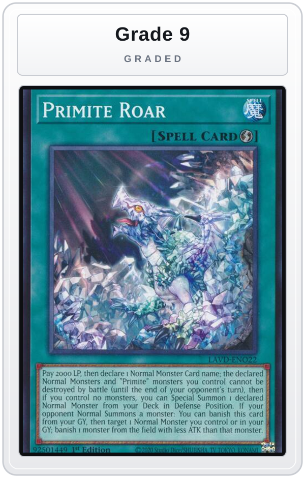Graded - Primite Roar — Grade 9 graded overlay