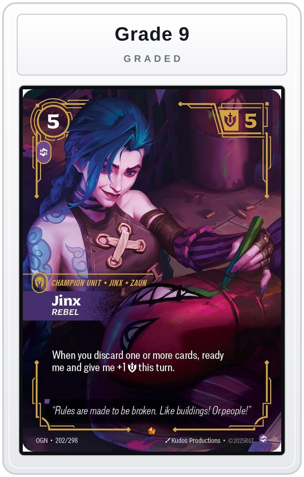 Graded - Jinx, Rebel — Grade 9 graded overlay