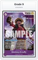 Graded - Monkey.D.Luffy (ST26-005) — Grade 9 graded overlay