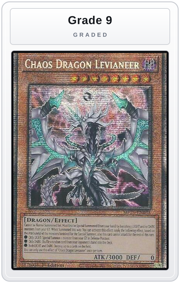 Graded - Chaos Dragon Levianeer — Grade 9 graded overlay