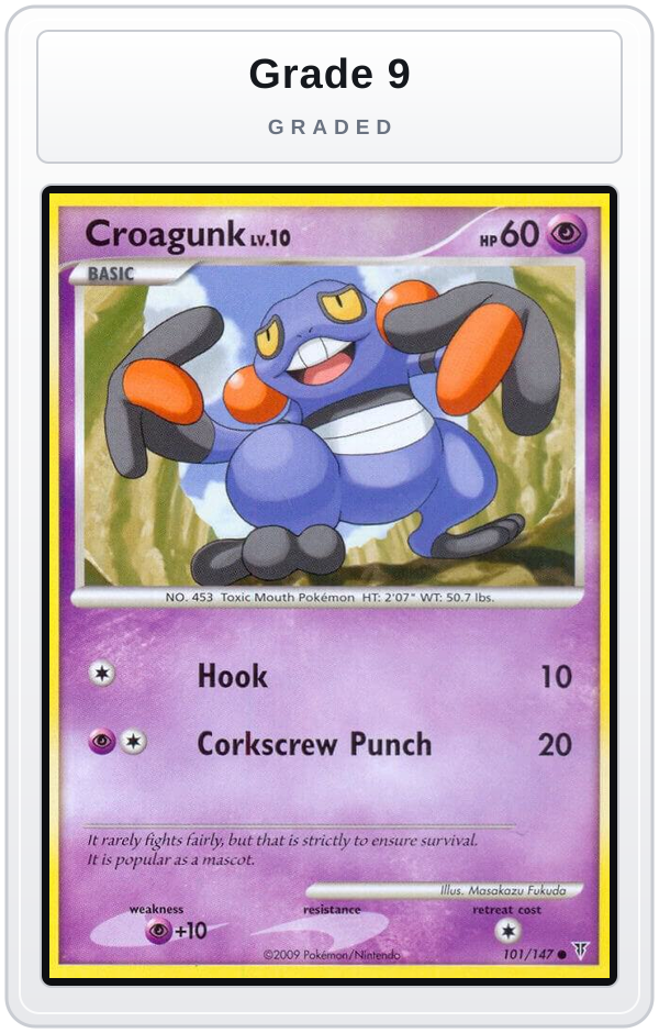 Graded - Croagunk — Grade 9 graded overlay