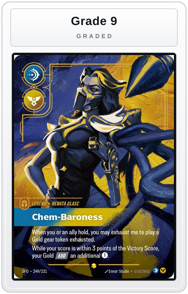 Graded - Renata Glasc - Chem-Baroness (Overnumbered) — Grade 9 graded overlay