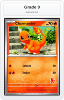 Graded - Charmander — Grade 9 graded overlay